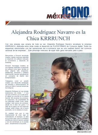 Alejandra Rodríguez Navarro es la Chica KRRRUNCH